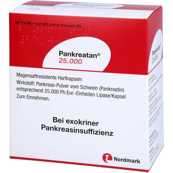 Pankreatan 25.000, Magensaftresistente Hartkapseln, 200 pc Capsules
