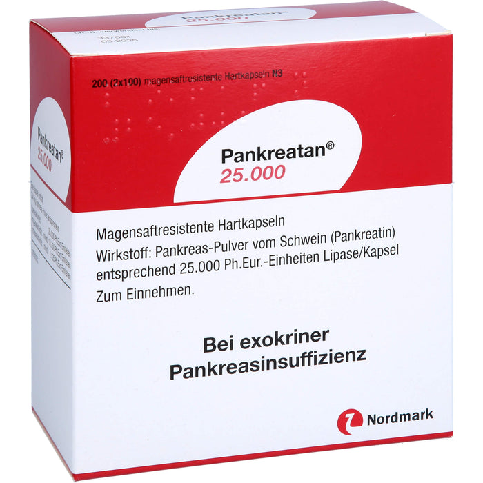 Pankreatan 25.000, Magensaftresistente Hartkapseln, 200 pc Capsules