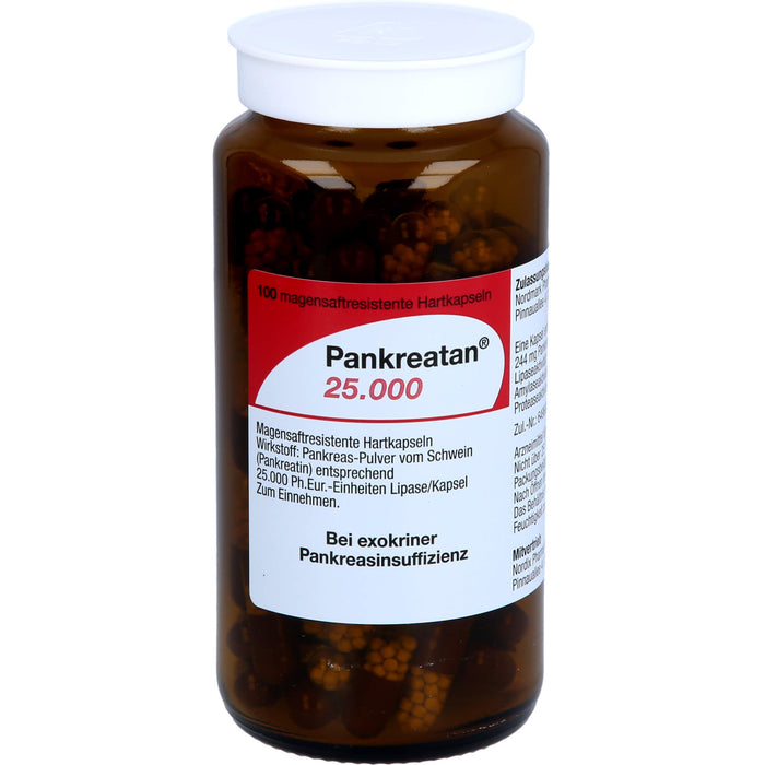 Pankreatan 25.000, Magensaftresistente Hartkapseln, 200 pc Capsules