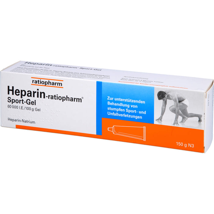 Heparin-ratiopharm  Sport-Gel, 60000 I.E./100 g Gel, 150 g Gel