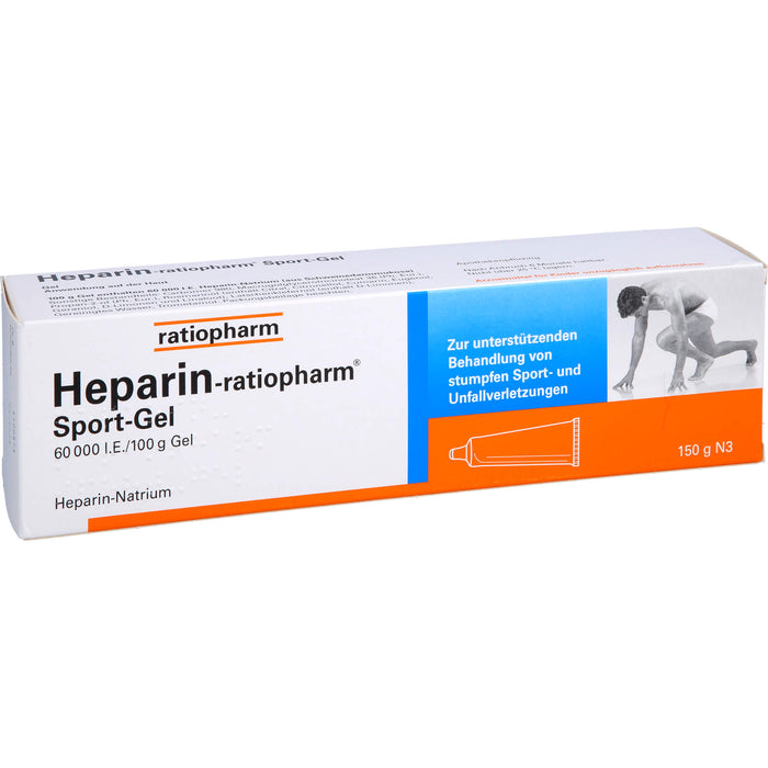 Heparin-ratiopharm  Sport-Gel, 60000 I.E./100 g Gel, 150 g Gel