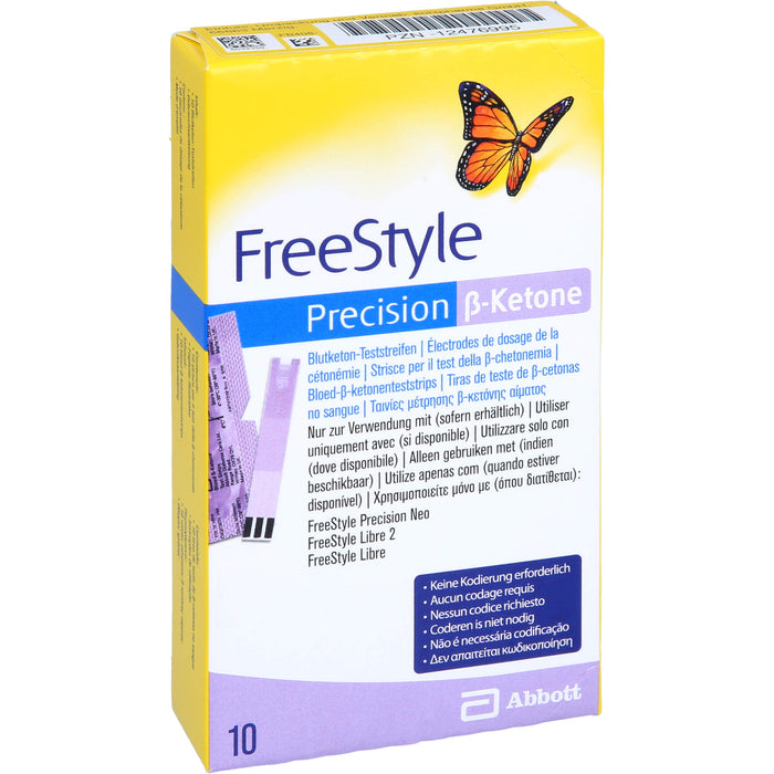 FreeStyle Precision ß Ketone Blutketon Teststreifen, 10 pc Bandelettes réactives