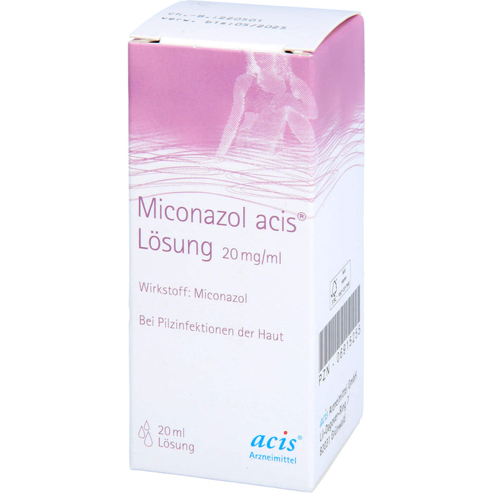 Miconazol acis  Lösung, 20 mg/ml Lösung zur Anwendung auf der Haut, 20 ml Lösung