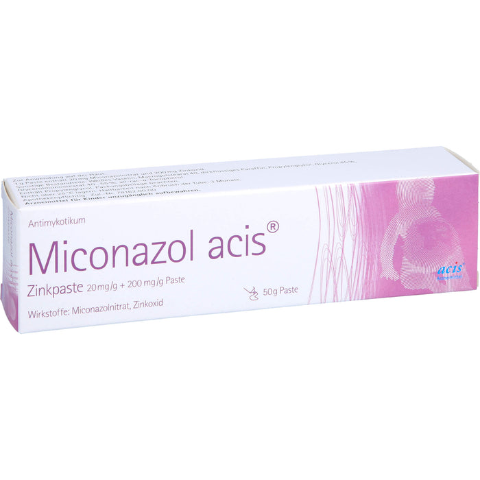 Miconazol acis  Zinkpaste, 20 mg/g + 200 mg/g Paste, 50 g Crème