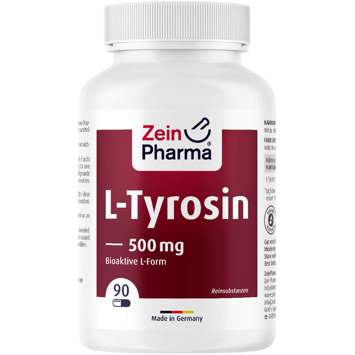 ZeinPharma L-Tyrosin 500 mg Kapseln, 120 St. Kapseln