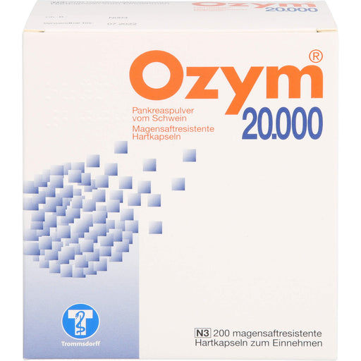Ozym  20 000, magensaftresistente Hartkapseln, 200 St. Kapseln