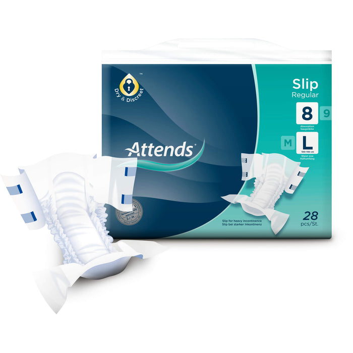 Attends Slip Regular 8 Large, 28 St 