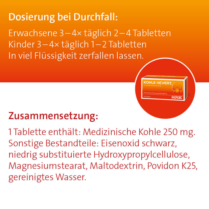 Kohle Hevert, 100 St. Tabletten