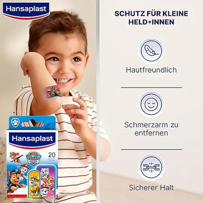 HANSAPLAST Kinder Pflasterstrips Paw Patrol, 20 St. Pflaster