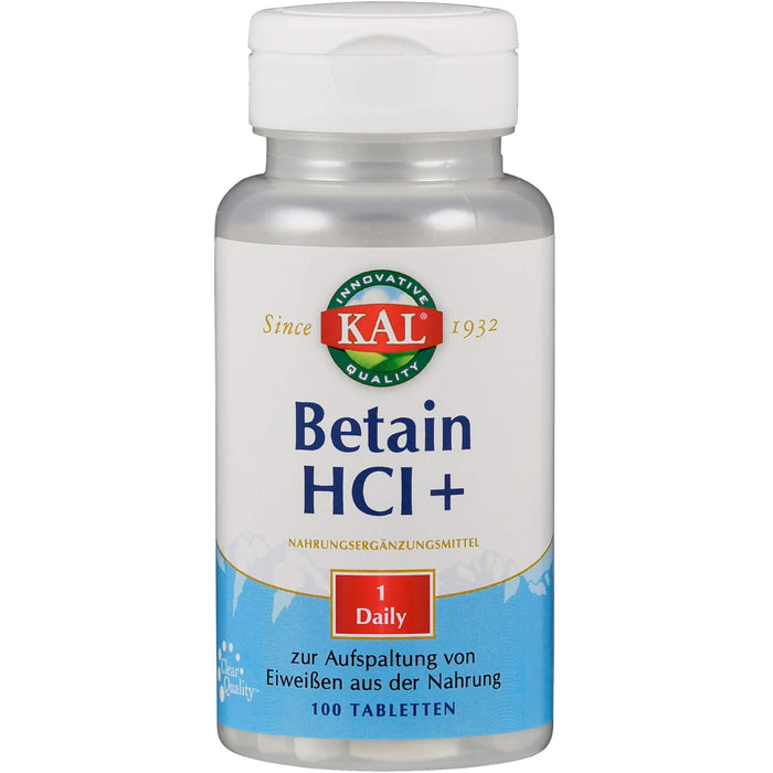 KAL Betain HCL Complex Tabletten, 100 pc Tablettes