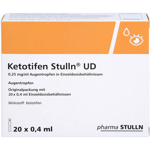 Ketotifen Stulln UD Augentropfen bei allergischer Konjunktivitis, 20 St. Einzeldosisbehältnisse