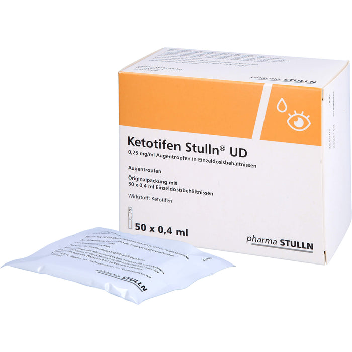 Ketotifen Stulln UD Augentropfen bei allergischer Konjunktivitis, 50 pcs. Single dose containers