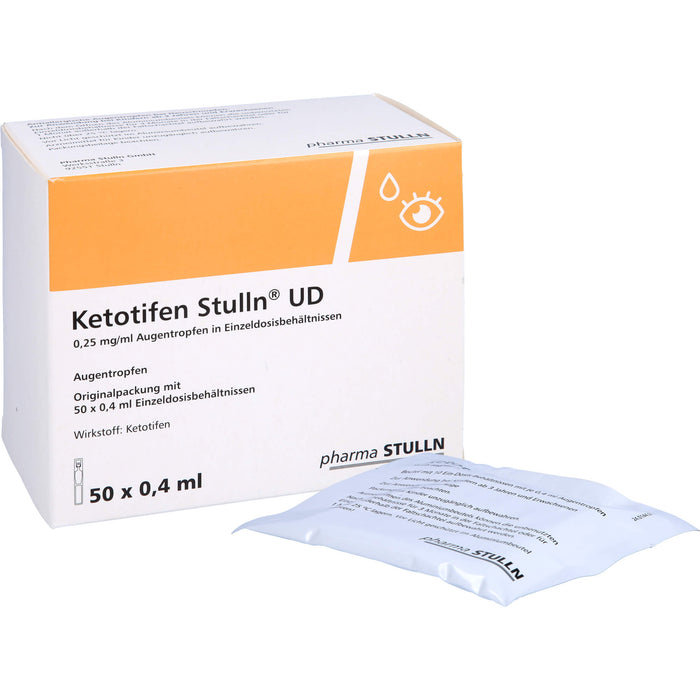 Ketotifen Stulln UD Augentropfen bei allergischer Konjunktivitis, 50 pcs. Single dose containers