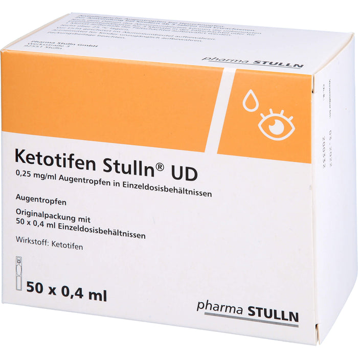 Ketotifen Stulln UD Augentropfen bei allergischer Konjunktivitis, 50 pcs. Single dose containers