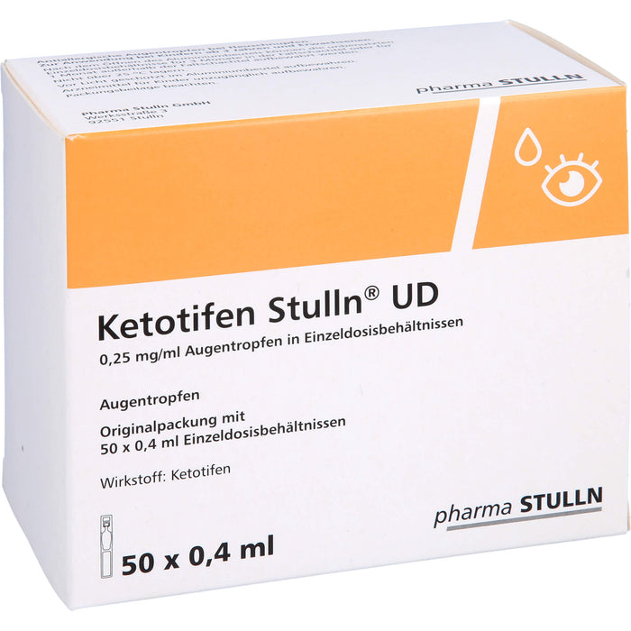 Ketotifen Stulln UD Augentropfen bei allergischer Konjunktivitis, 50 pcs. Single dose containers