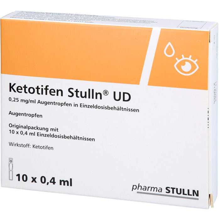 Ketotifen Stulln UD Augentropfen bei allergischer Konjunktivitis, 10 St. Einzeldosispipetten