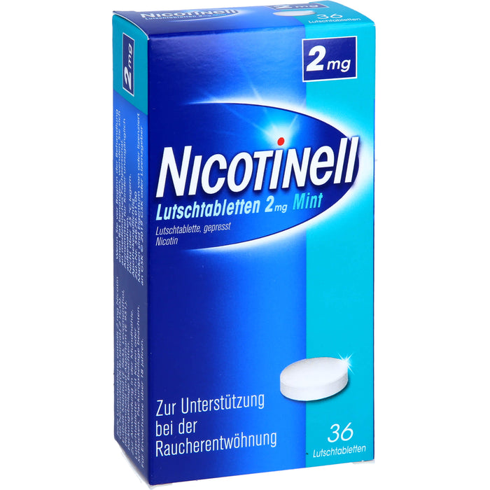Nicotinell Lutschtabletten 2 mg Mint zur Raucherentwöhnung, 36 pc Tablettes