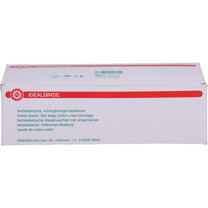 NOBA Idealbinde 10 Stück elastisch weiß 5 m x 8 cm, 10 St. Binde