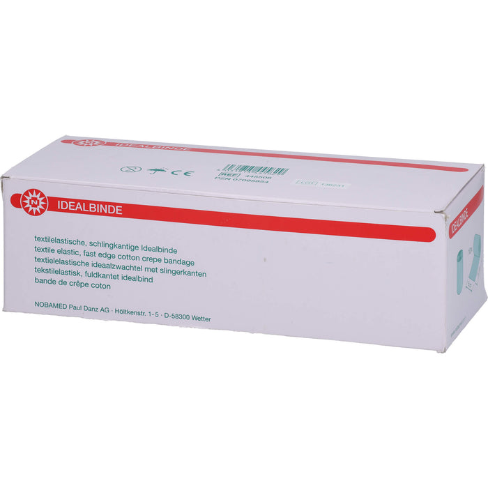 NOBA Idealbinde 10 Stück elastisch weiß 5 m x 8 cm, 10 pc Bandage