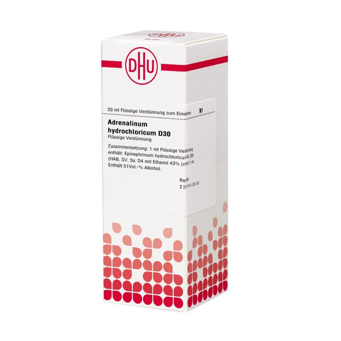 DHU Adrenalinum hydrochloricum D30 Dilution, 20 ml Solution