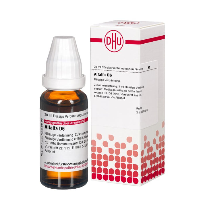 Alfalfa D6 DHU Dilution, 20 ml Solution