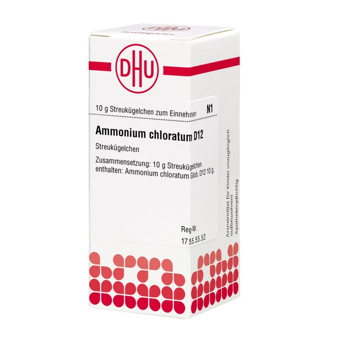 Ammonium chloratum D12 DHU Globuli, 10 g Globules