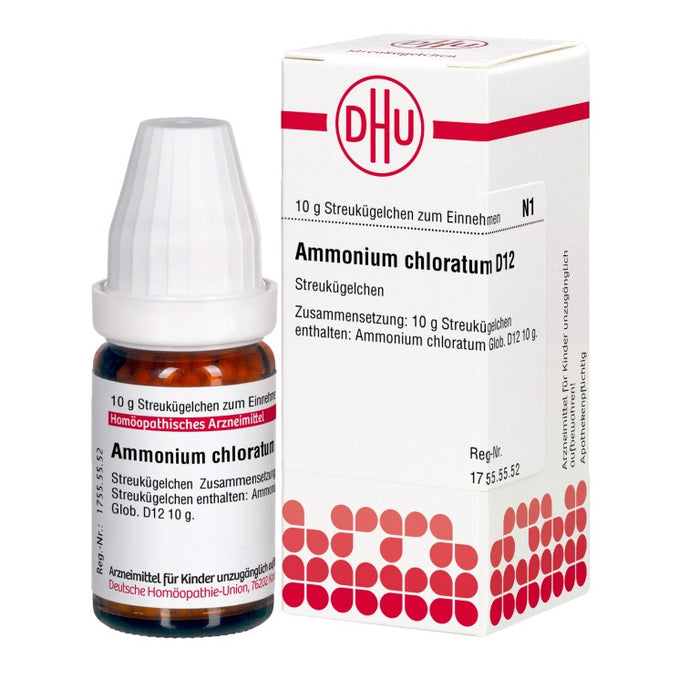 Ammonium chloratum D12 DHU Globuli, 10 g Globules