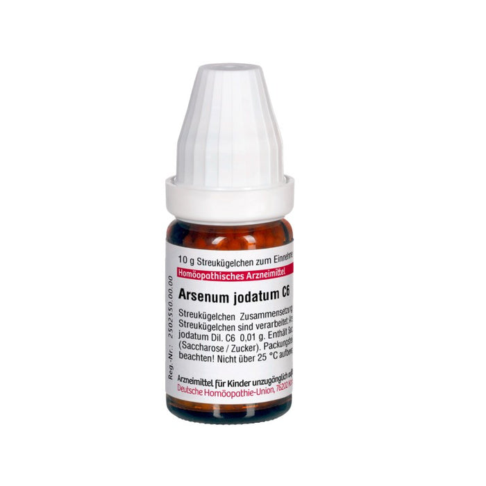 Arsenum jodatum C6 DHU Globuli, 10 g Globules