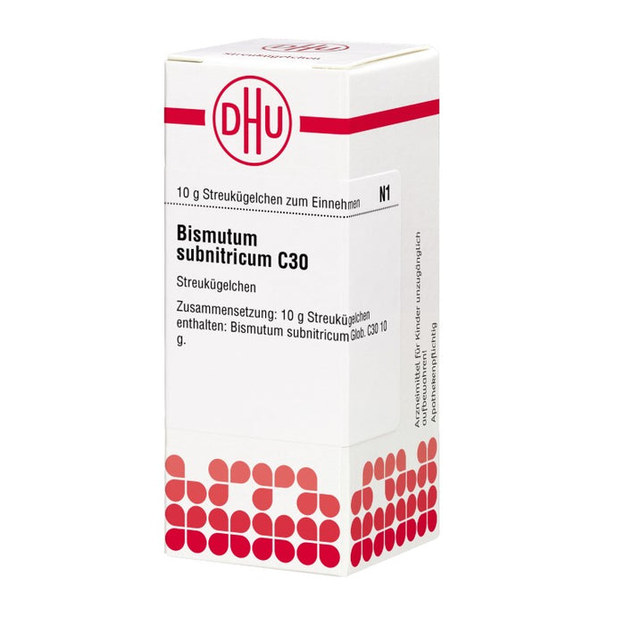 Bismutum subnitricum C30 DHU Globuli, 10 g Globules