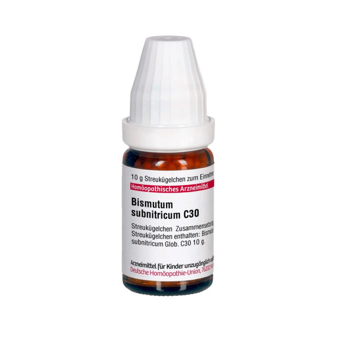 Bismutum subnitricum C30 DHU Globuli, 10 g Globules