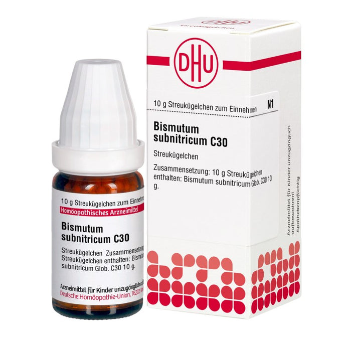 Bismutum subnitricum C30 DHU Globuli, 10 g Globules
