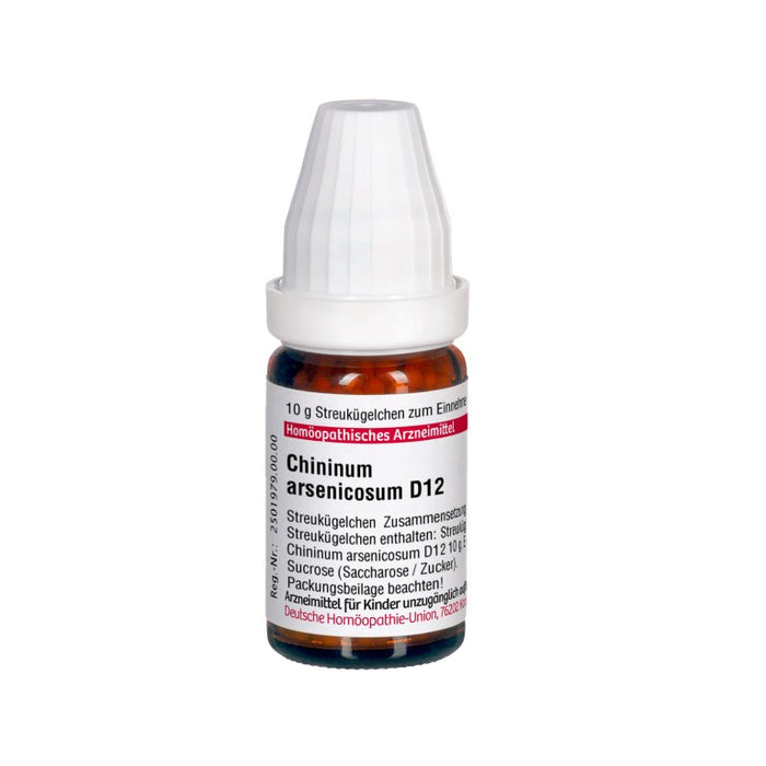 Chininum arsenicosum D12 DHU Globuli, 10 g Globules