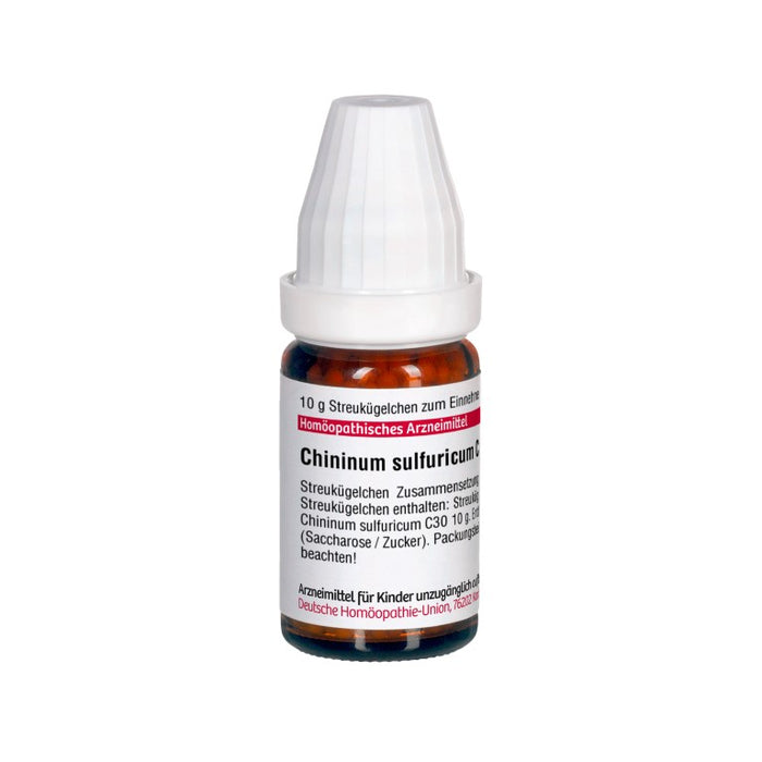 Chininum sulfuricum C30 DHU Globuli, 10 g Globules