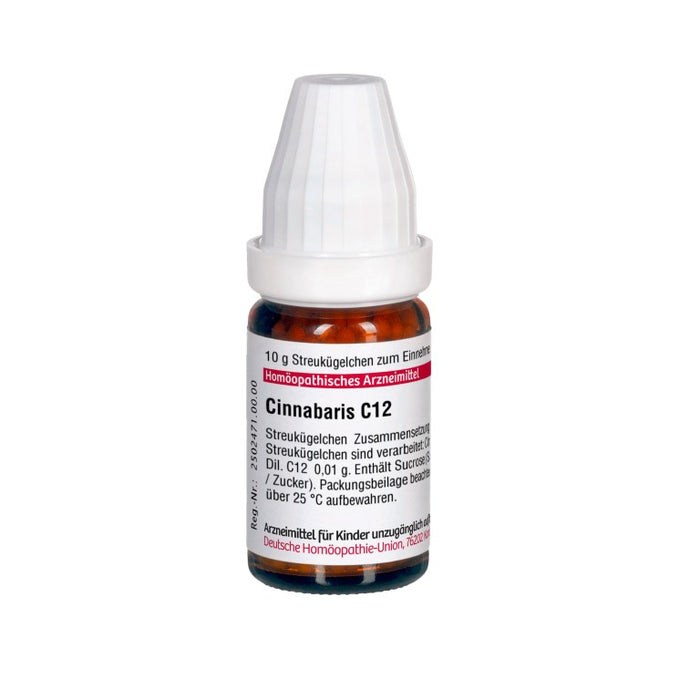 Cinnabaris C12 DHU Globuli, 10 g Globules