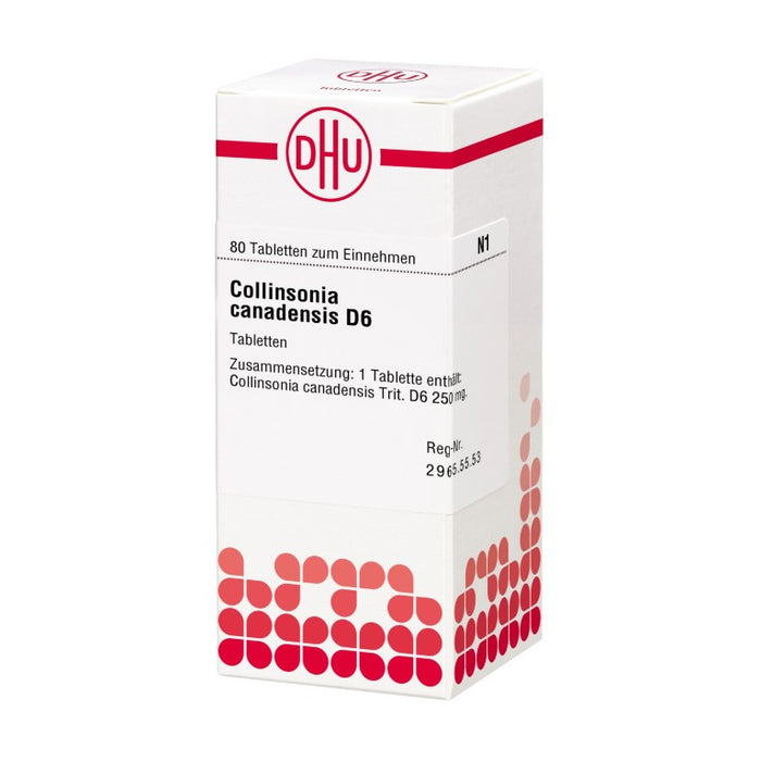 Collinsonia canadensis D6 DHU Tabletten, 80 pcs. Tablets