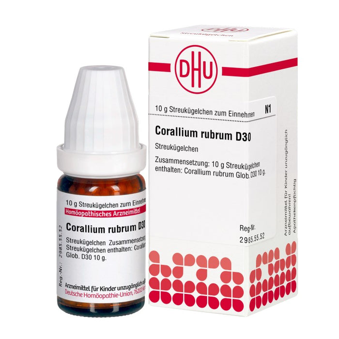 Corallium rubrum D30 DHU Globuli, 10 g Globules