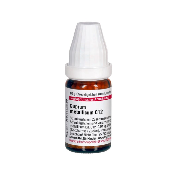 Cuprum metallicum C12 DHU Globuli, 10 g Globules