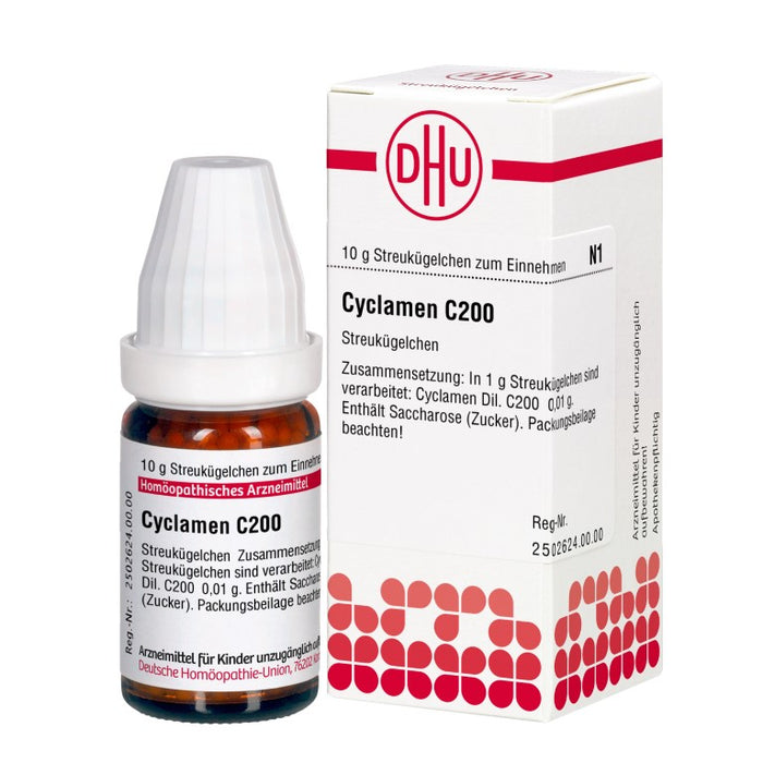 Cyclamen C200 DHU Globuli, 10 g Globules