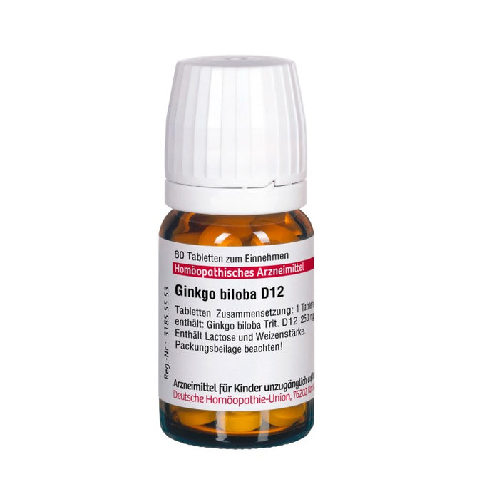 Ginkgo biloba D12 DHU Tabletten, 80 pcs. Tablets