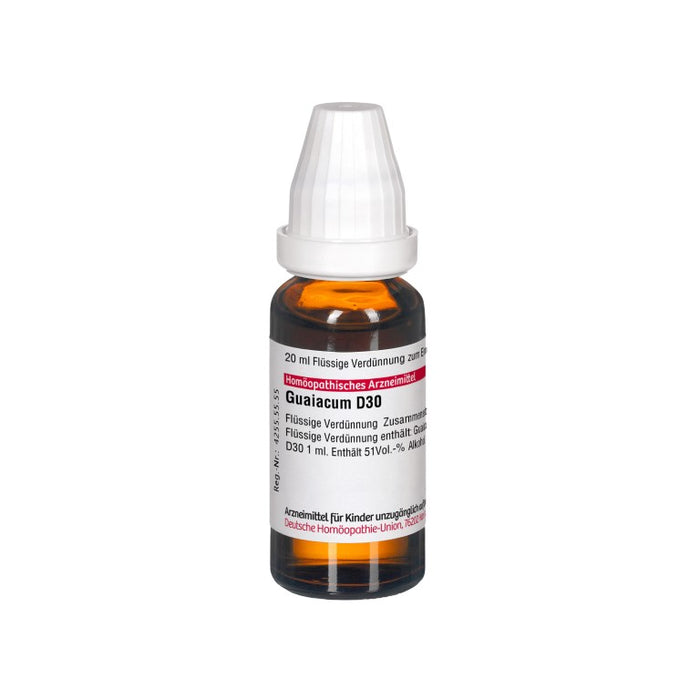 Guaiacum D30 DHU Dilution, 20 ml Solution