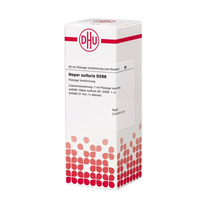 Hepar sulfuris D200 DHU Dilution, 20 ml Solution