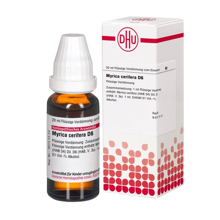 DHU Myrica Cerifera D6 Dilution, 20 ml Solution