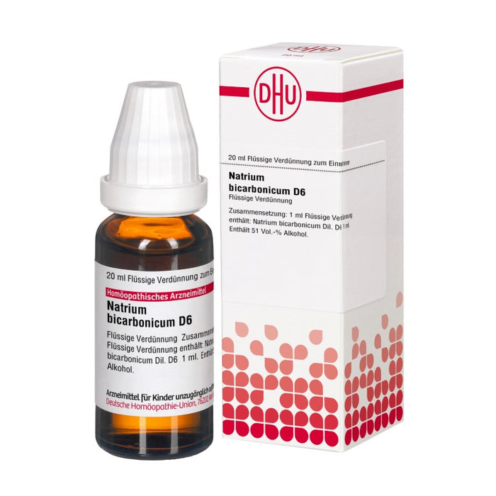 DHU Natrium bicarbonicum D6 Dilution, 20 ml Solution
