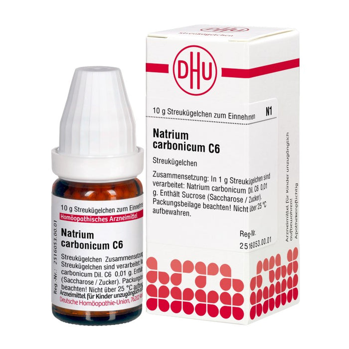 Natrium carbonicum C6 DHU Globuli, 10 g Globules