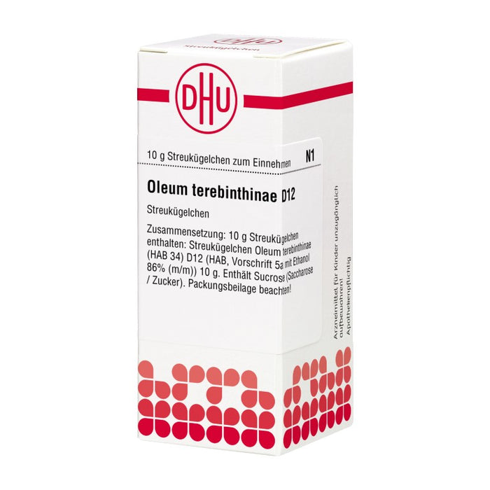 Oleum terebinthinae D12 DHU Globuli, 10 g Globules