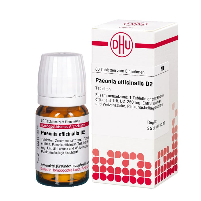 Paeonia officinalis D2 DHU Tabletten, 80 pcs. Tablets