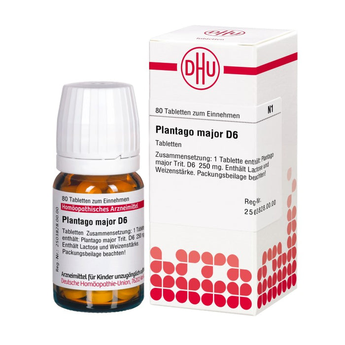 Plantago major D6 DHU Tabletten, 80 pcs. Tablets