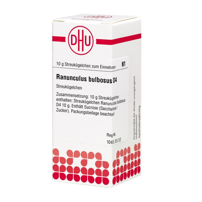 Ranunculus bulbosus D4 DHU Globuli, 10 g Globules