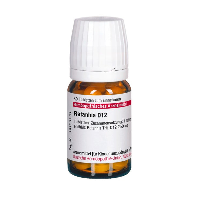 Ratanhia D12 DHU Tabletten, 80 pcs. Tablets