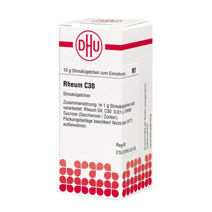 Rheum C30 DHU Globuli, 10 g Globules
